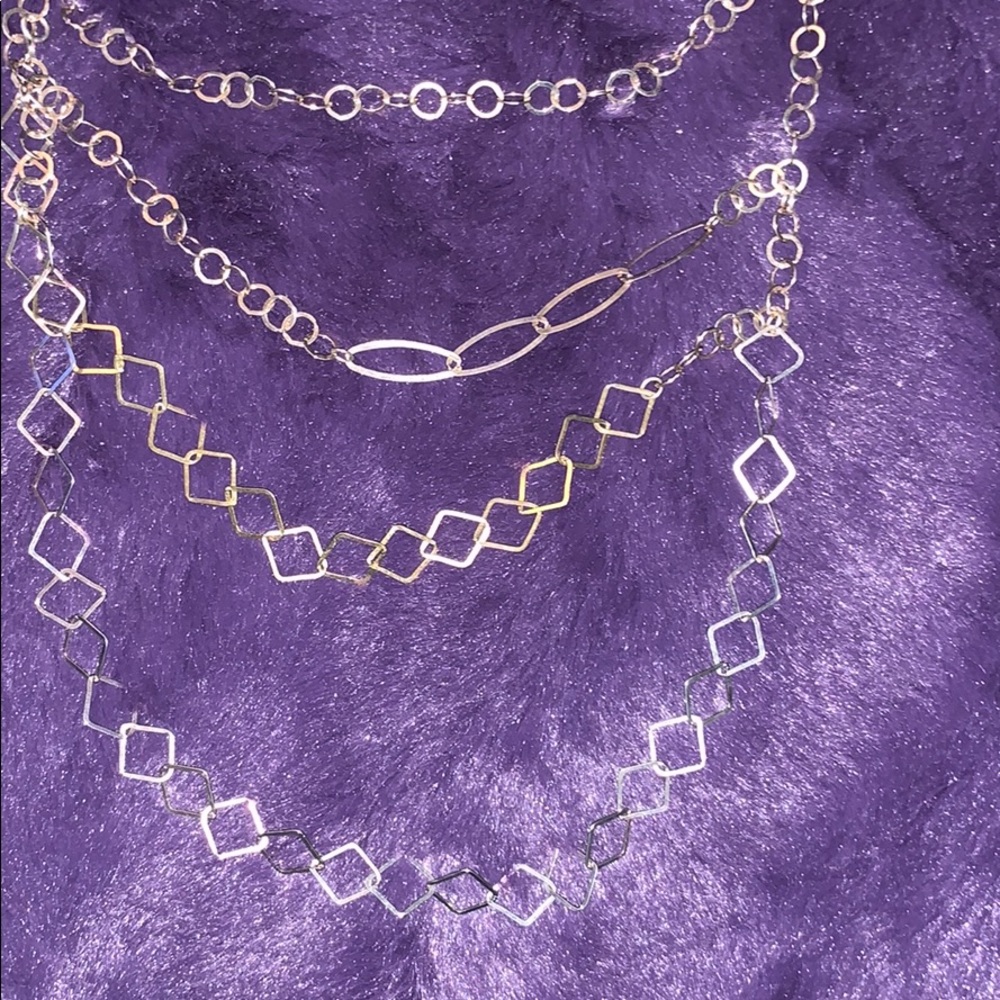 Gorgeous Silver and Gold Tier Necklace